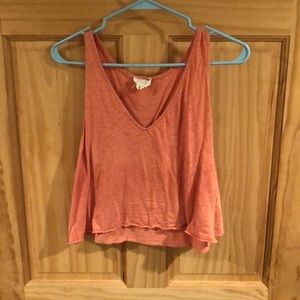 Orange crop top